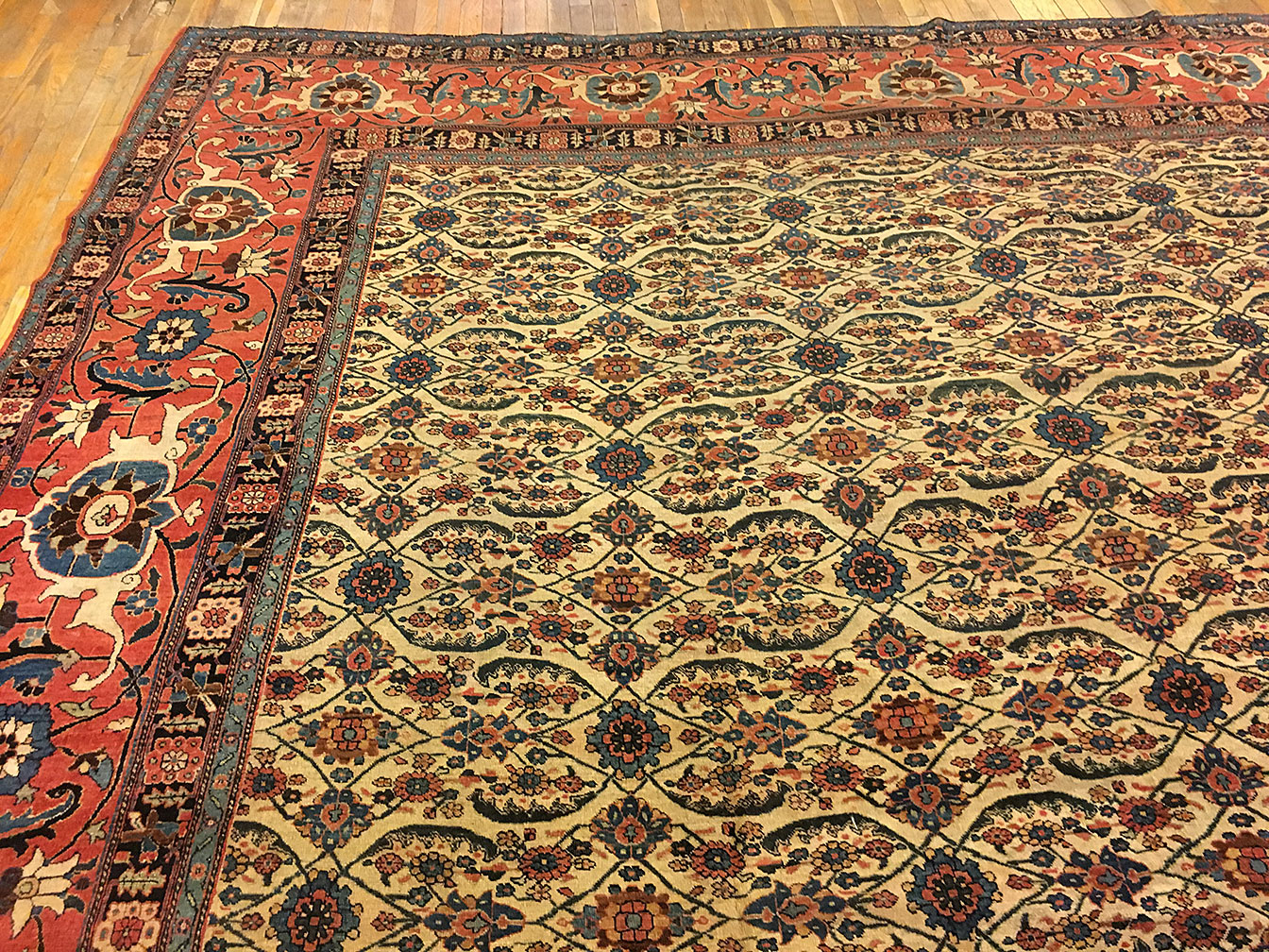 Antique tabriz Carpet - # 51580