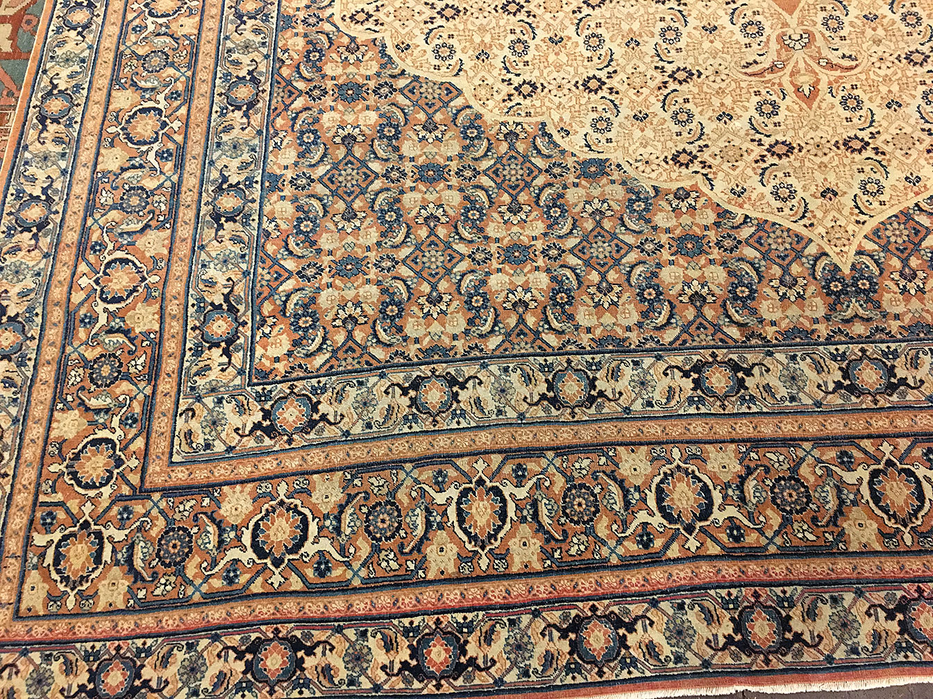 Antique tabriz Carpet - # 52608