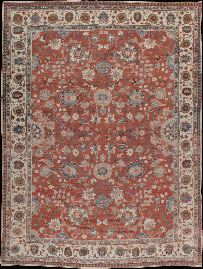 Antique tabriz Carpet - # 7716