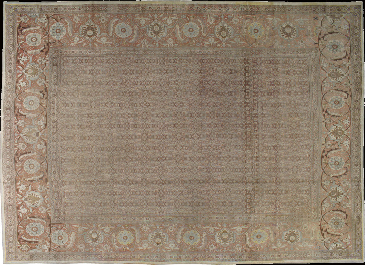 Antique tabriz Carpet - # 9618