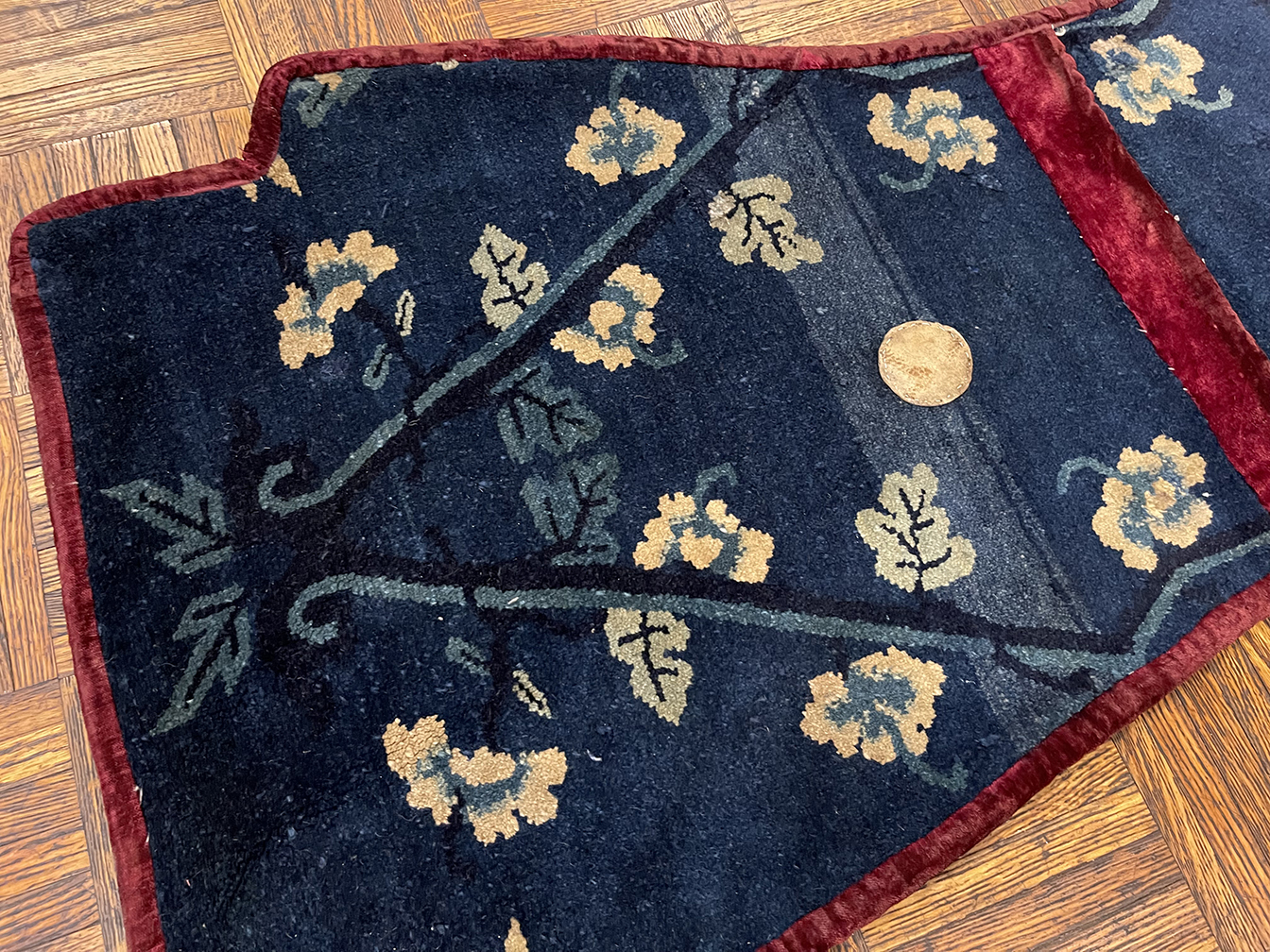Vintage chinese, saddle cover Rug - # 56087