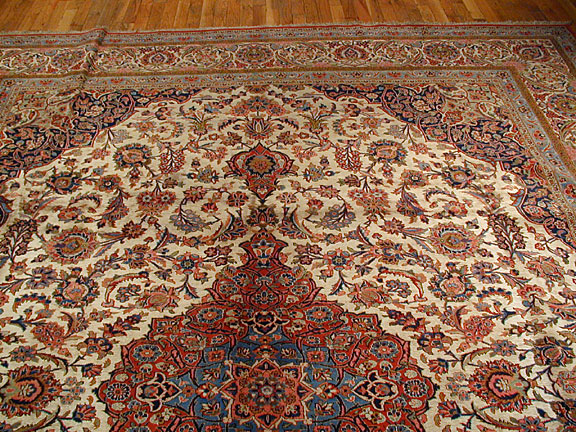 Vintage kashan Carpet - # 3681