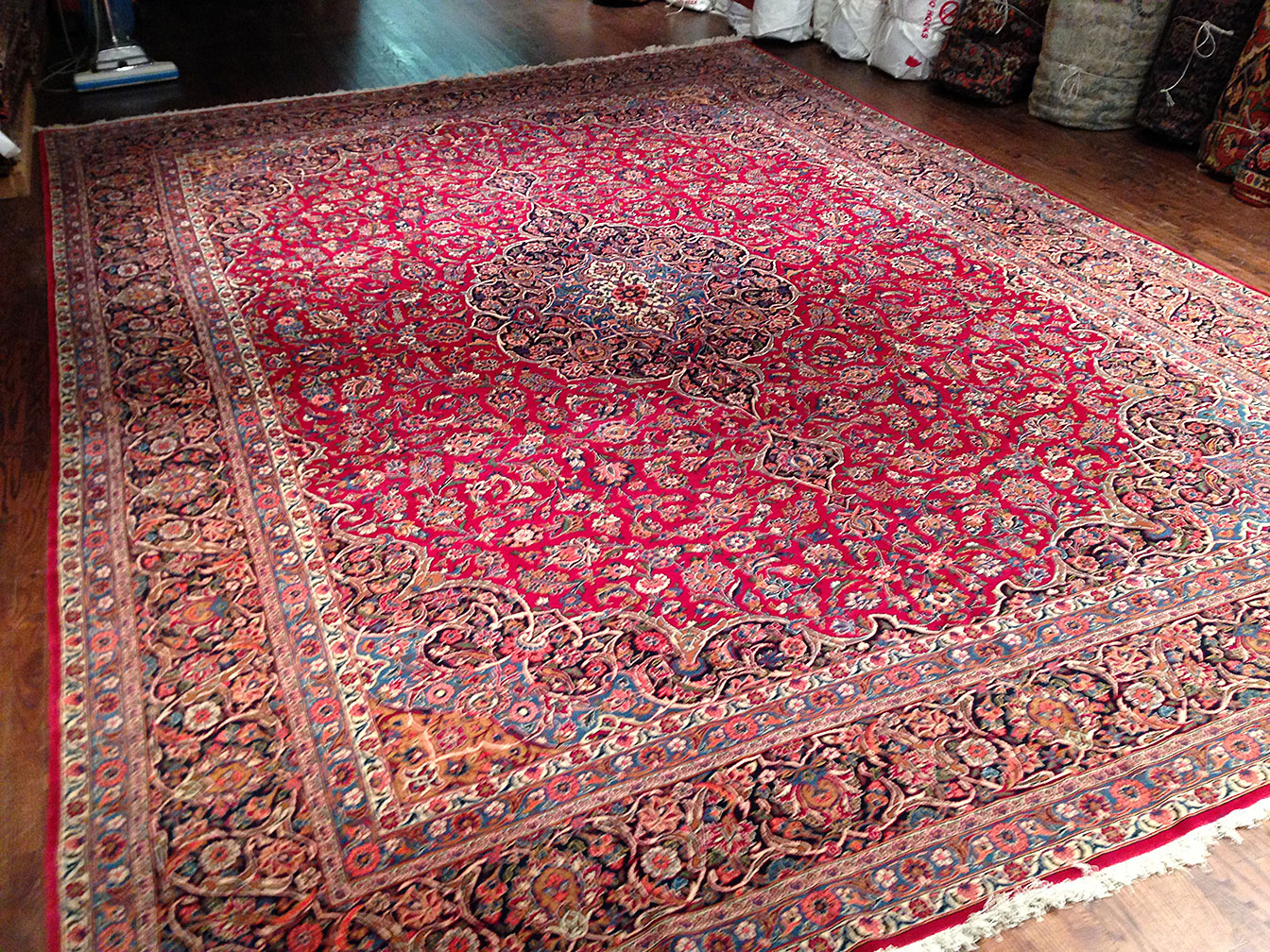 Vintage kashan Carpet - # 9508