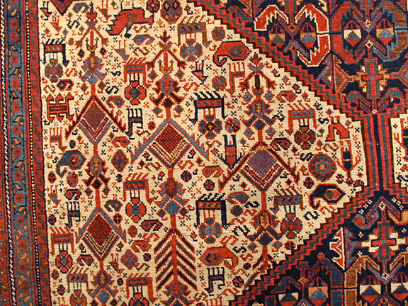 Antique afshar Rug - # 3291