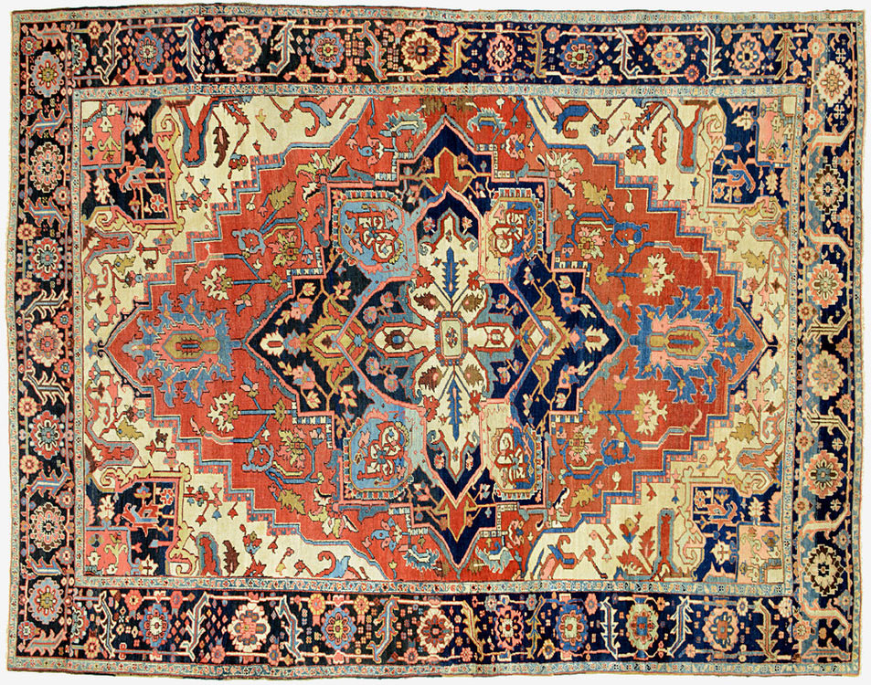 Antique heriz Carpet - # 54878
