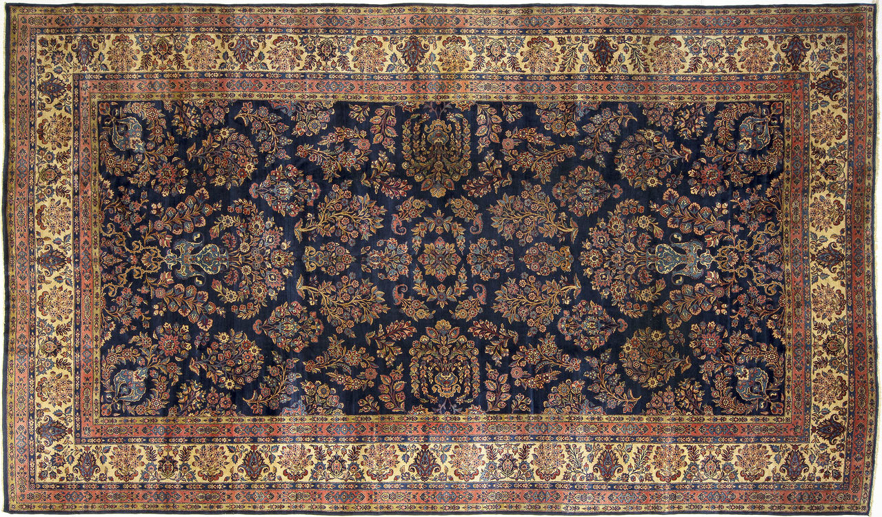 Antique kashan Carpet - # 54891