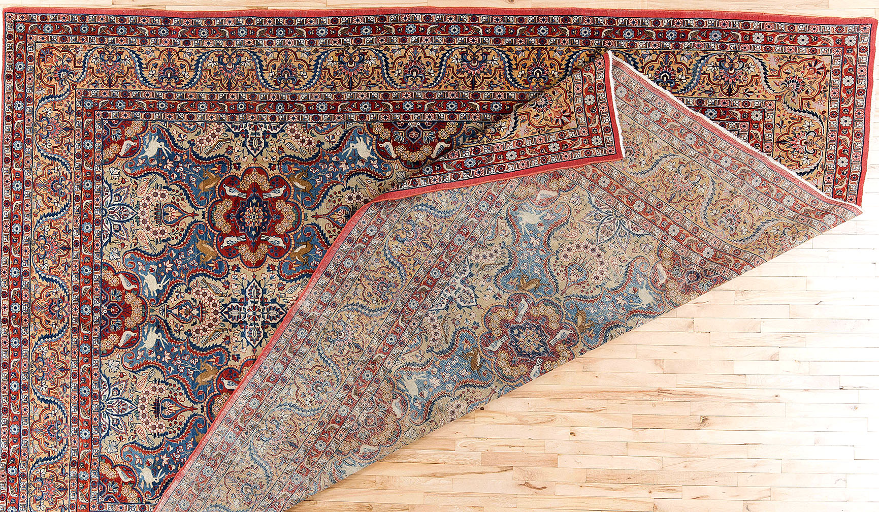 Antique kashan, dabir Carpet - # 54952