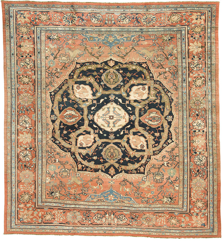 Antique sultan abad Carpet - # 54873