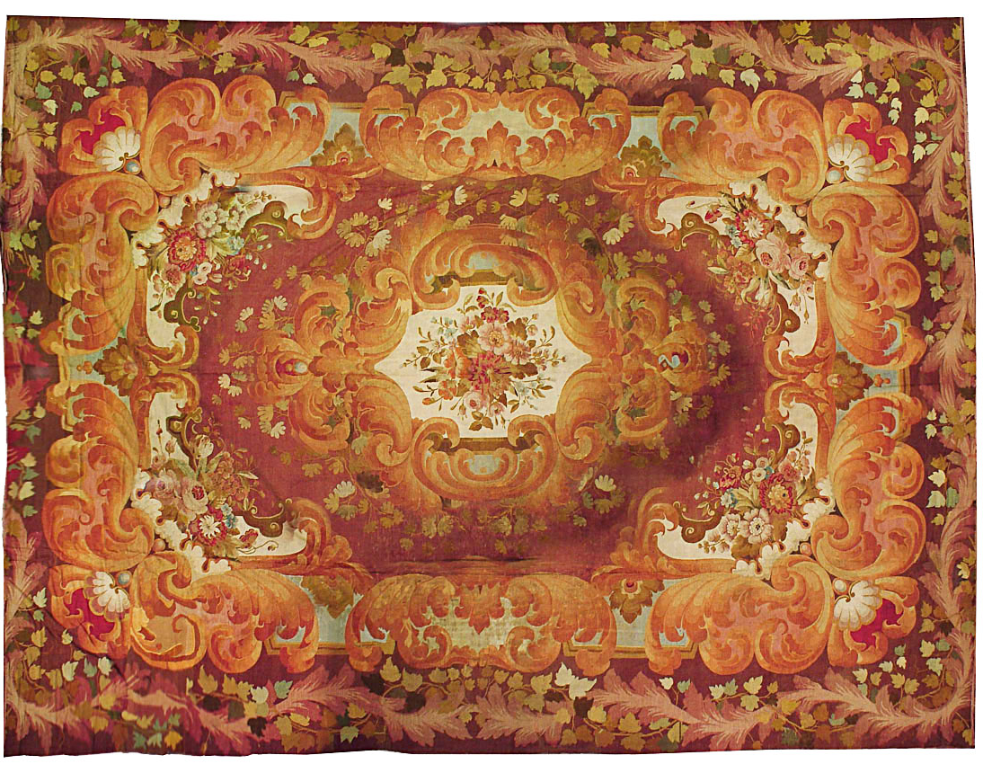 Antique aubusson Carpet - # 11331