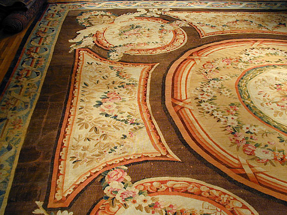 Antique aubusson Carpet - # 3576