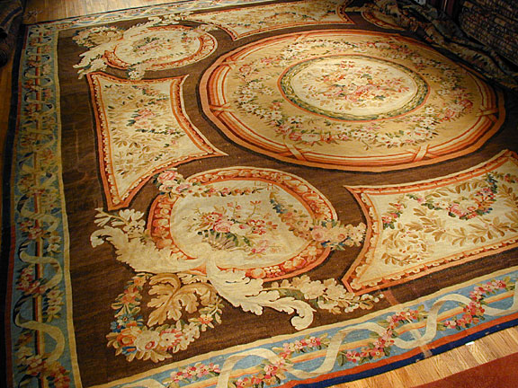 Antique aubusson Carpet - # 3576