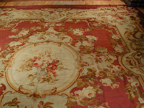 Antique aubusson Carpet - # 3925