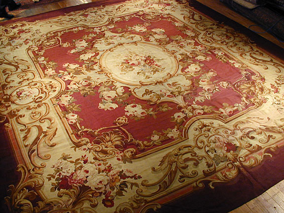 Antique aubusson Carpet - # 3925