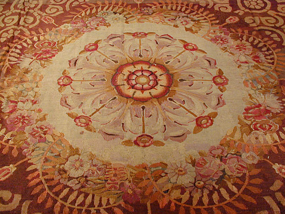 Antique aubusson Carpet - # 3926