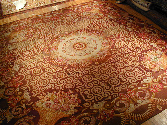 Antique aubusson Carpet - # 3926