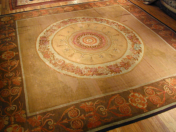 Antique aubusson Carpet - # 3927