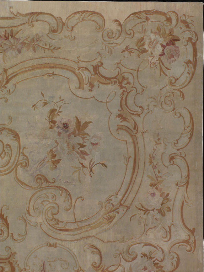Antique aubusson Carpet - # 40785