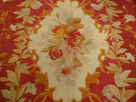 Antique aubusson Carpet - # 4336