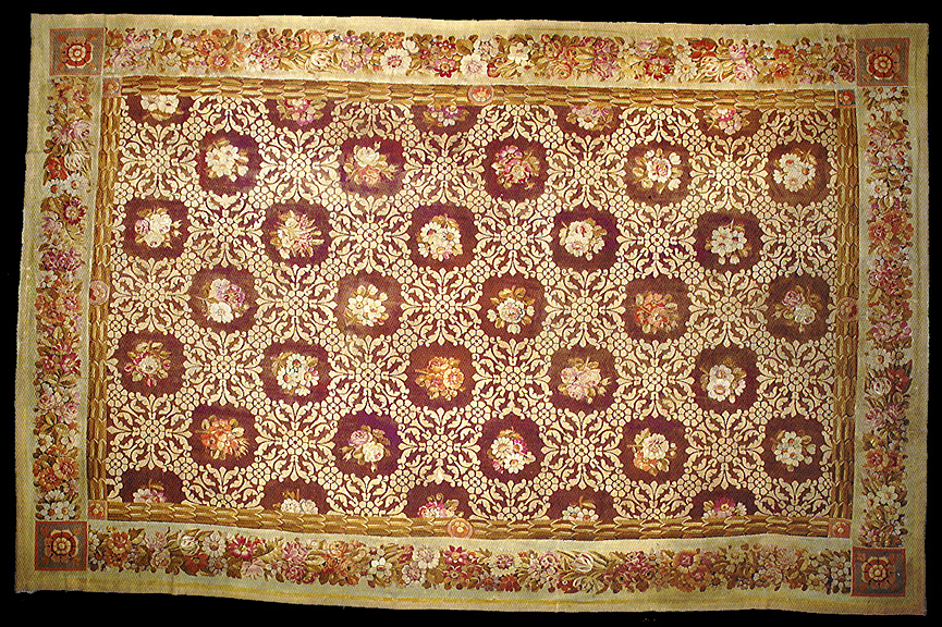 Antique aubusson Carpet - # 4349