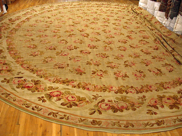 Antique aubusson Carpet - # 51475