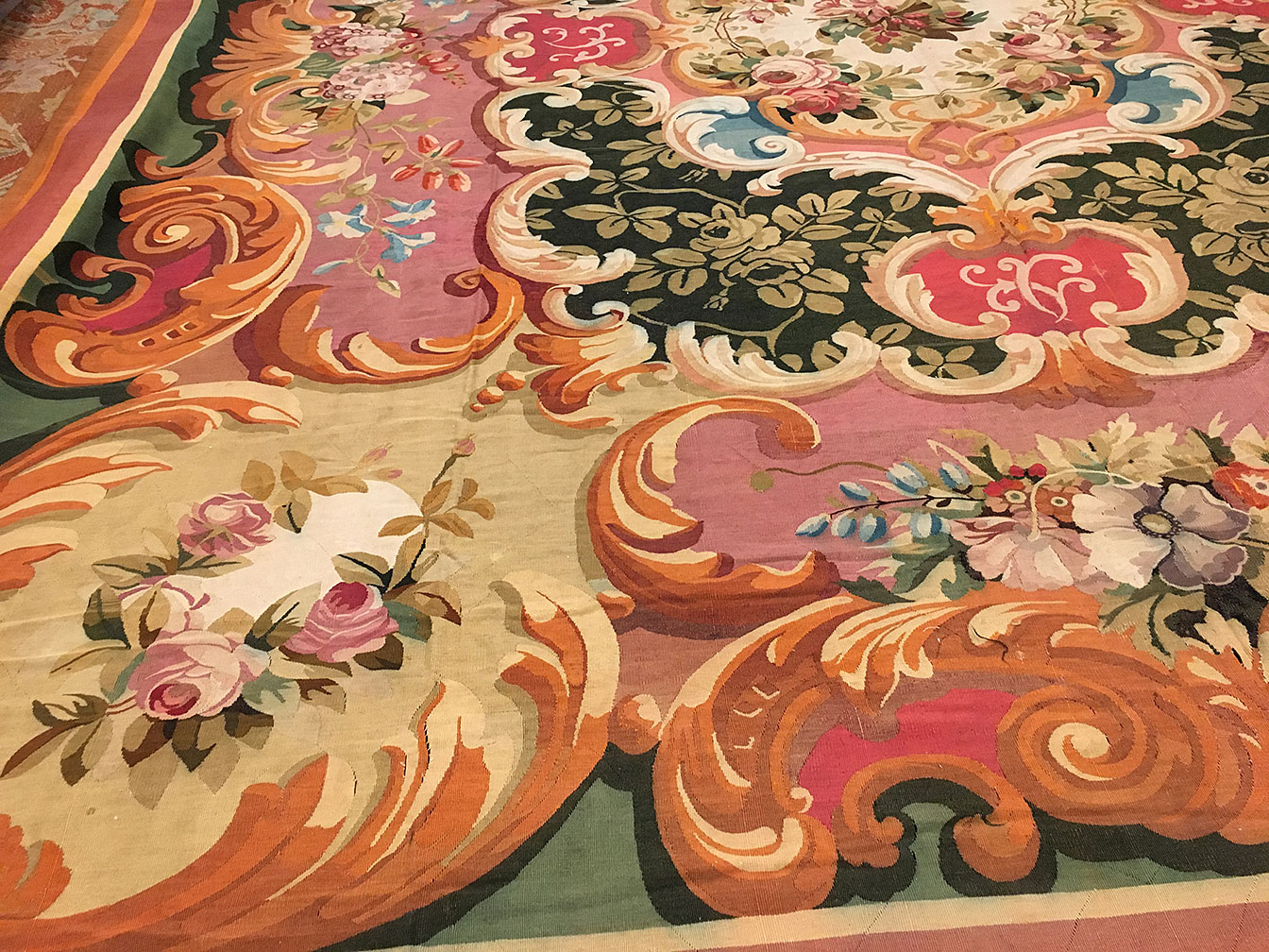 Antique aubusson Carpet - # 52018