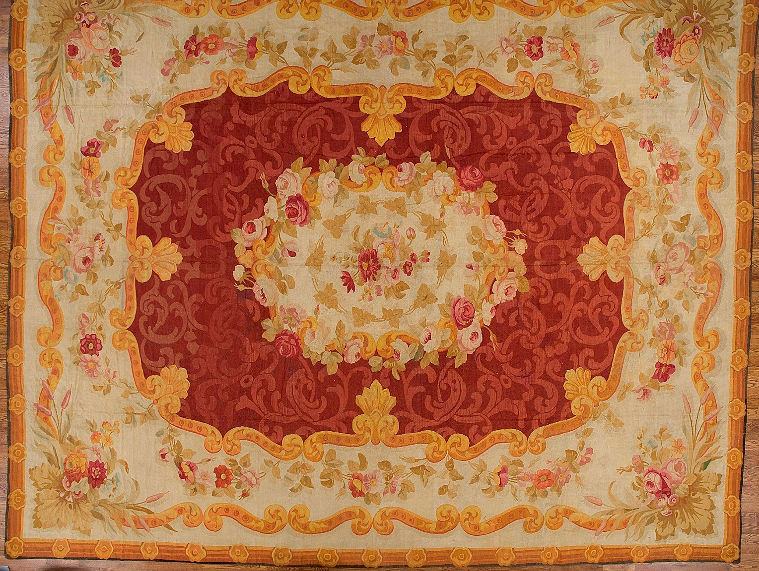 Antique aubusson Carpet - # 52020