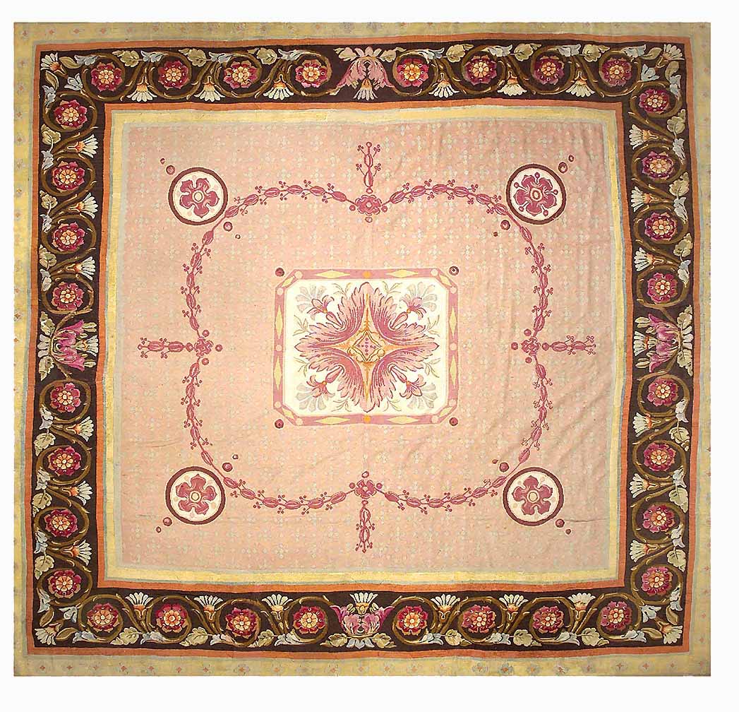 Antique aubusson Carpet - # 54465