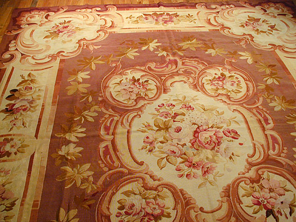 Antique aubusson Carpet - # 5548