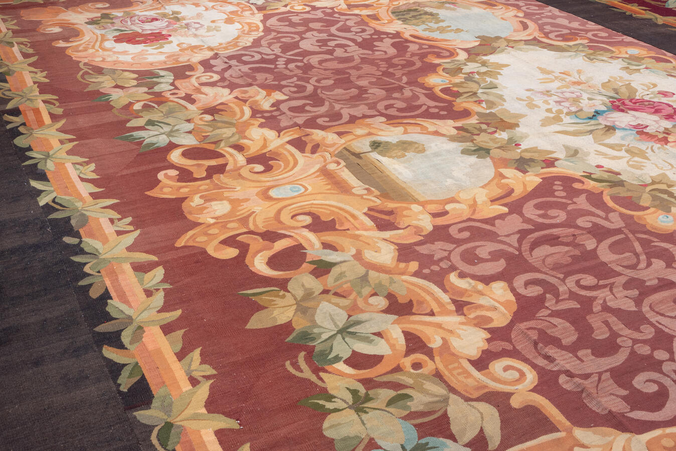 Antique aubusson Carpet - # 55938