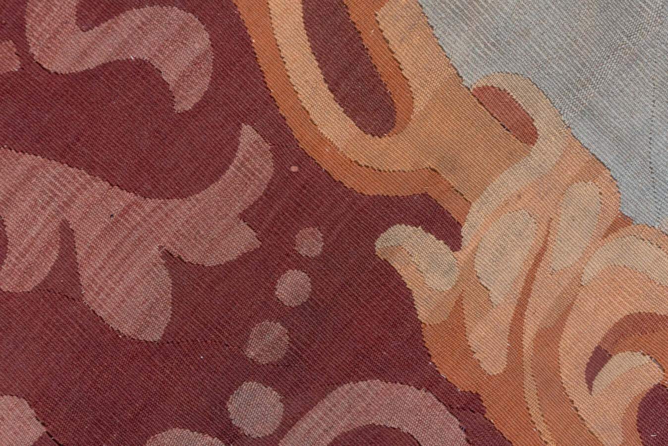 Antique aubusson Carpet - # 55938