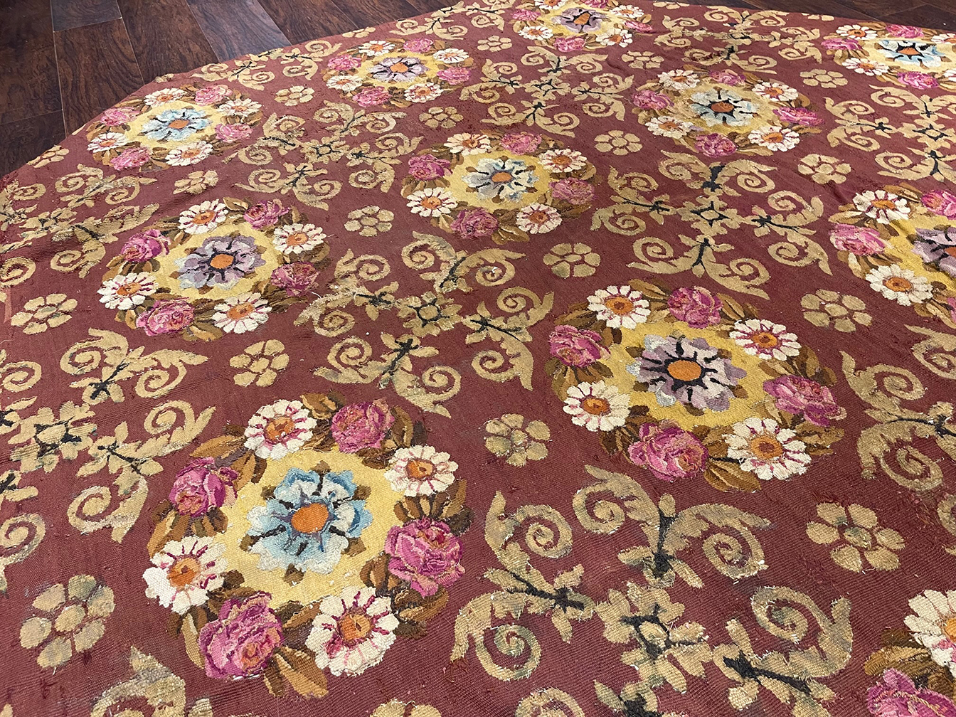 Antique aubusson Carpet - # 56957