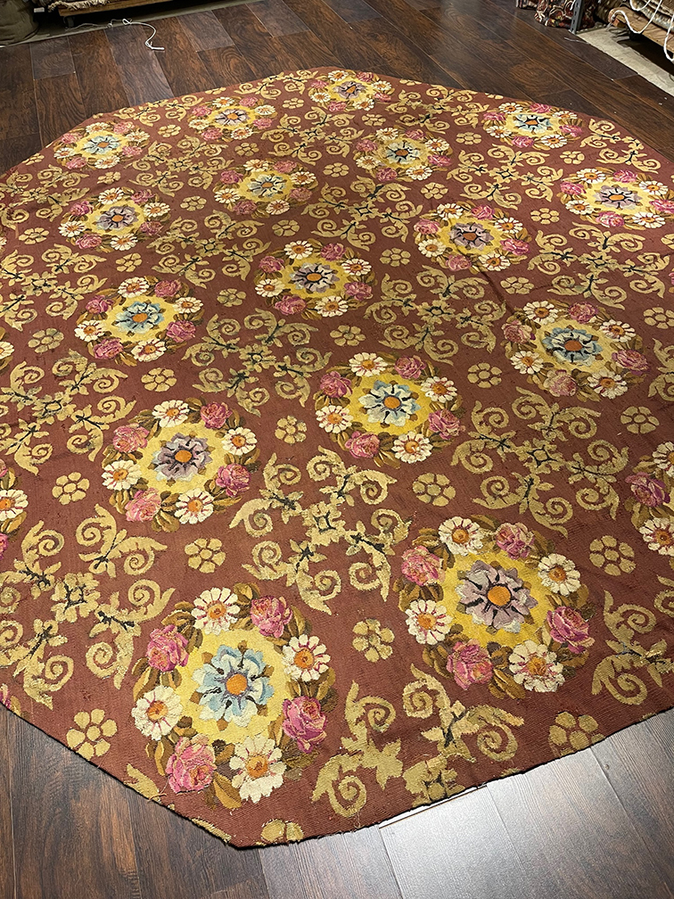 Antique aubusson Carpet - # 56957