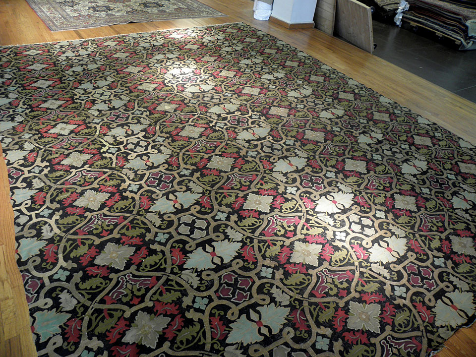 Antique aubusson Carpet - # 7616