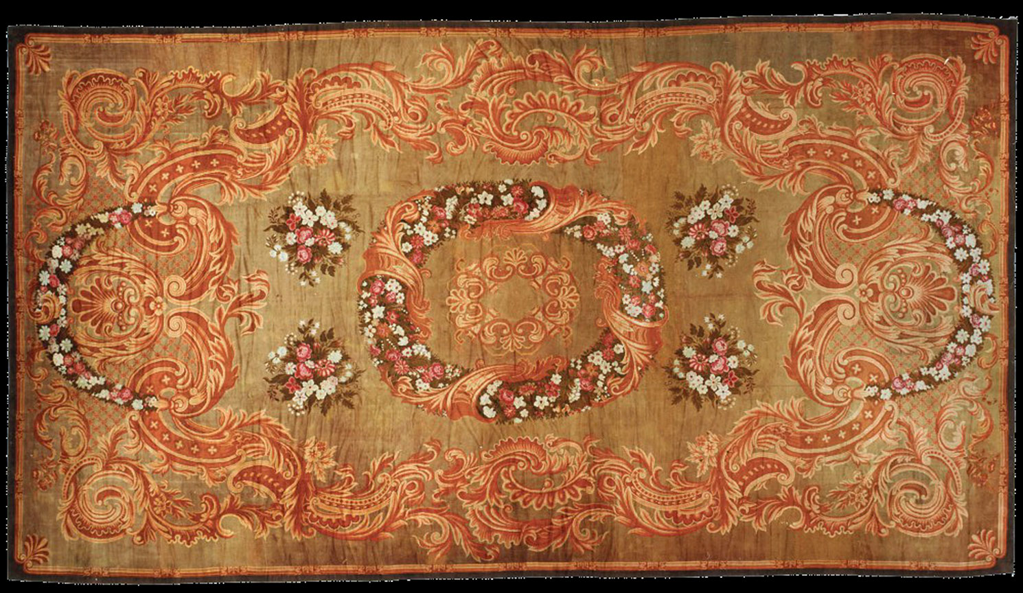 Antique axminster Carpet - # 52451