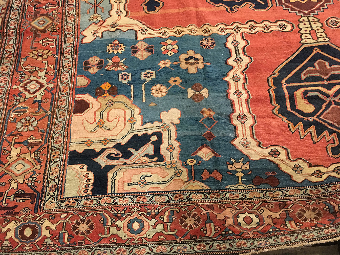 Antique bakshaish Carpet - # 50136