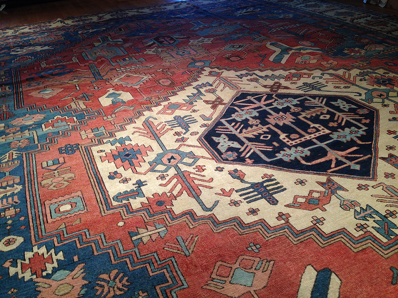 Antique bakshaish Carpet - # 50593