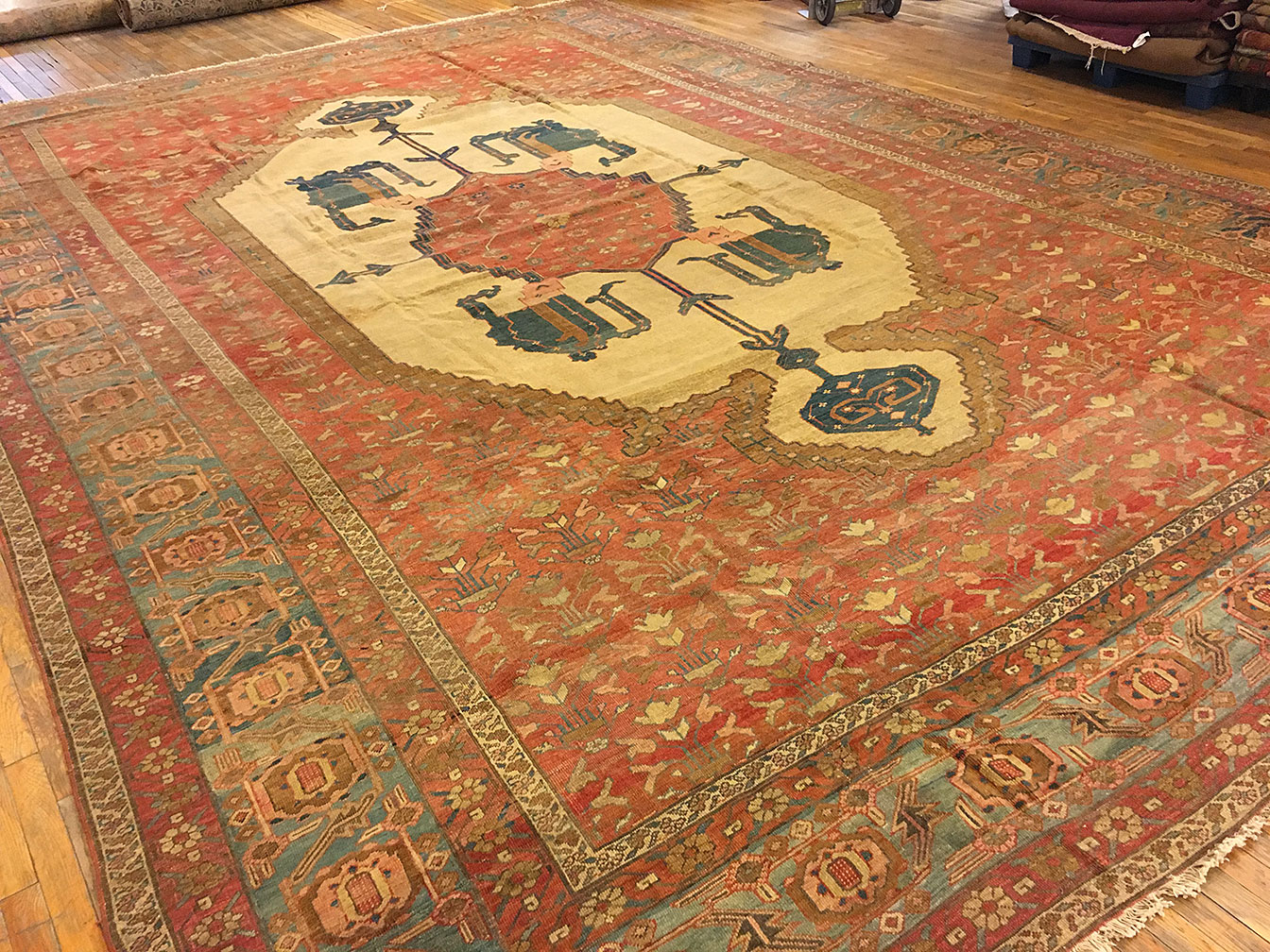 Antique bakshaish Carpet - # 51438