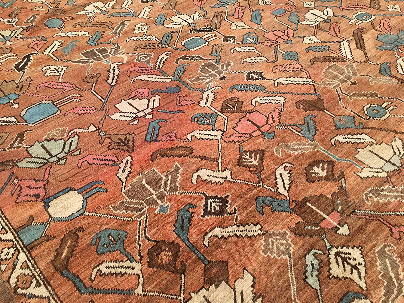 Antique bakshaish Carpet - # 51545