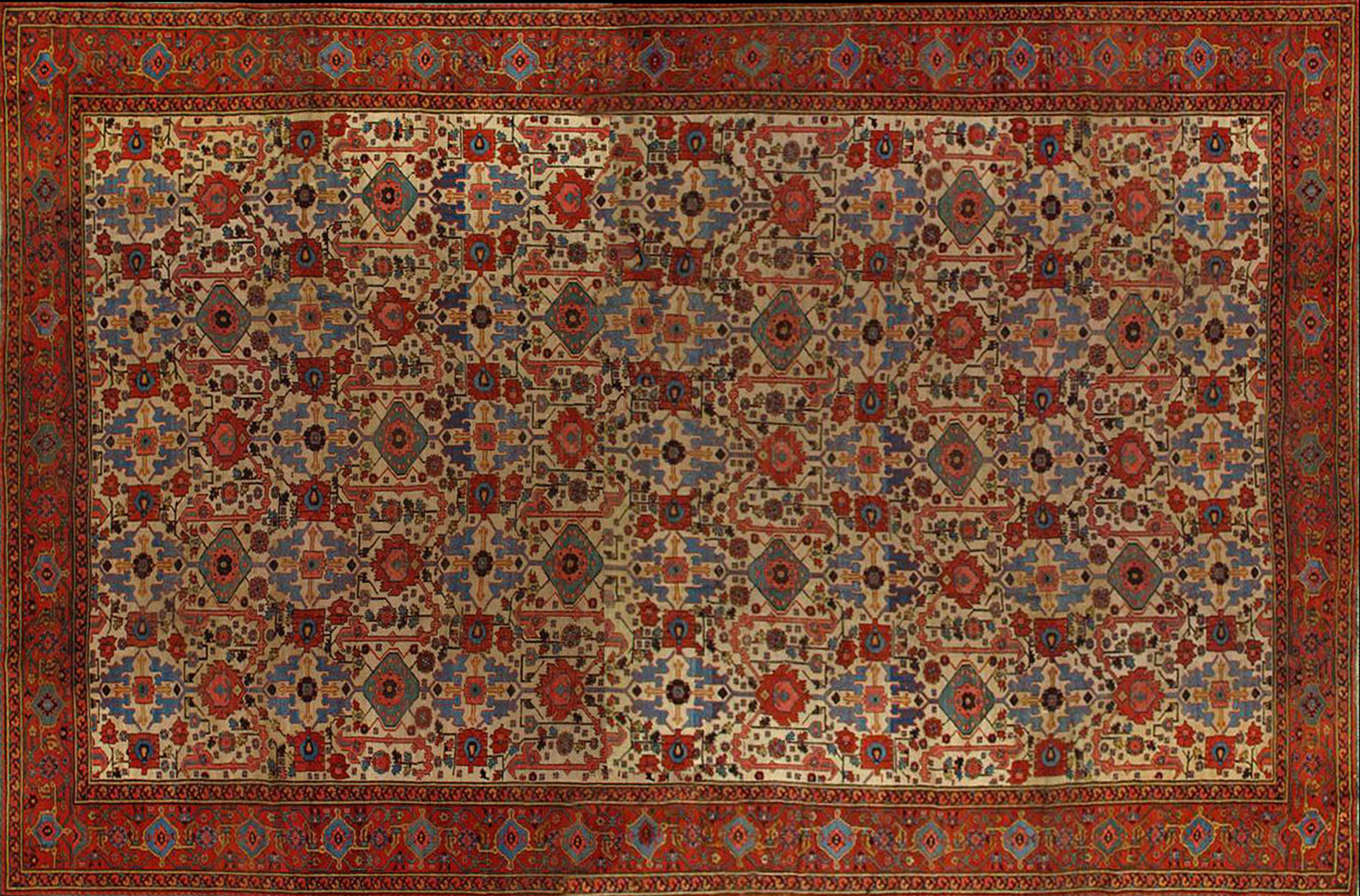 Antique bakshaish Carpet - # 52046