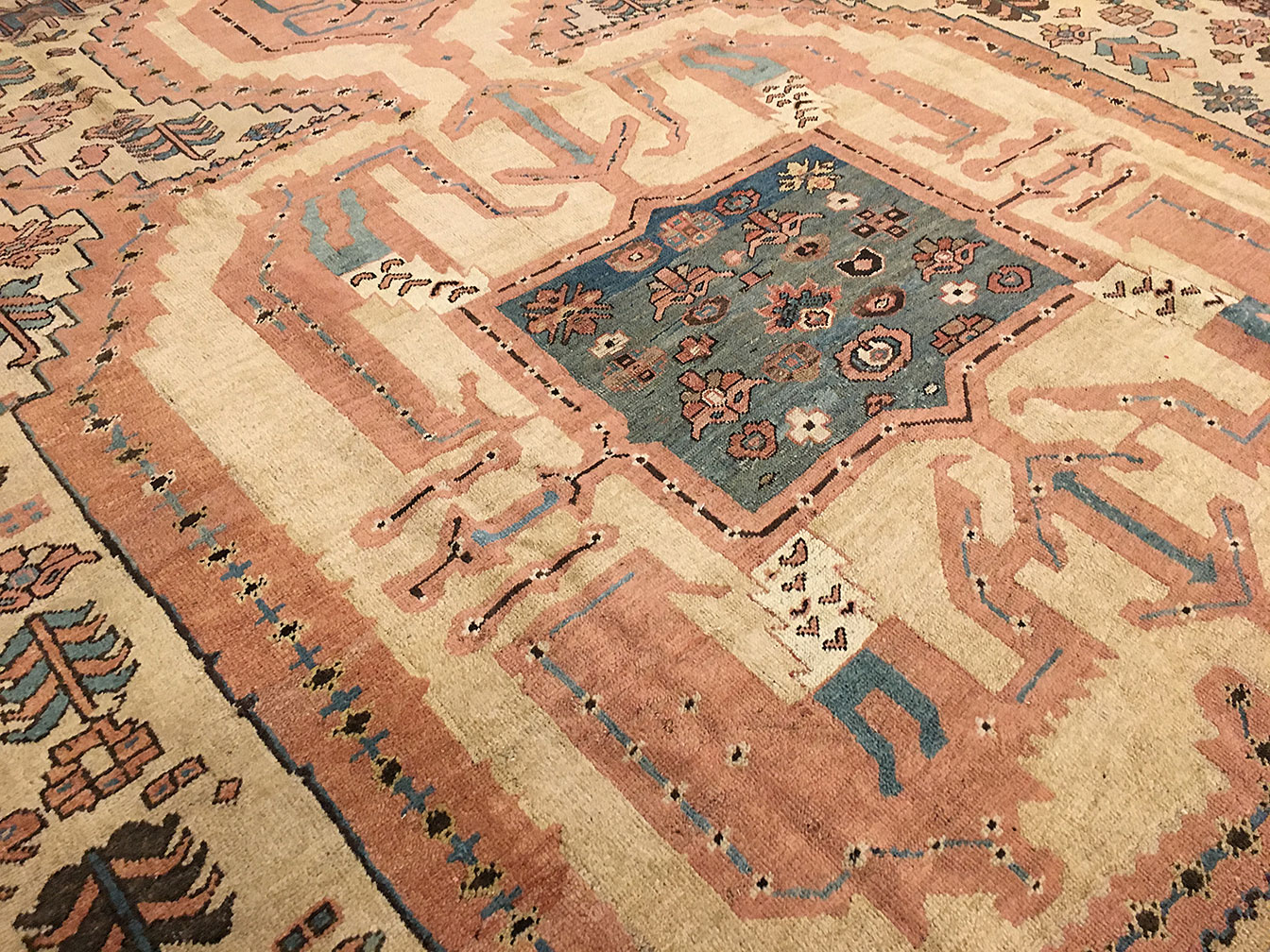 Antique bakshaish Carpet - # 52466