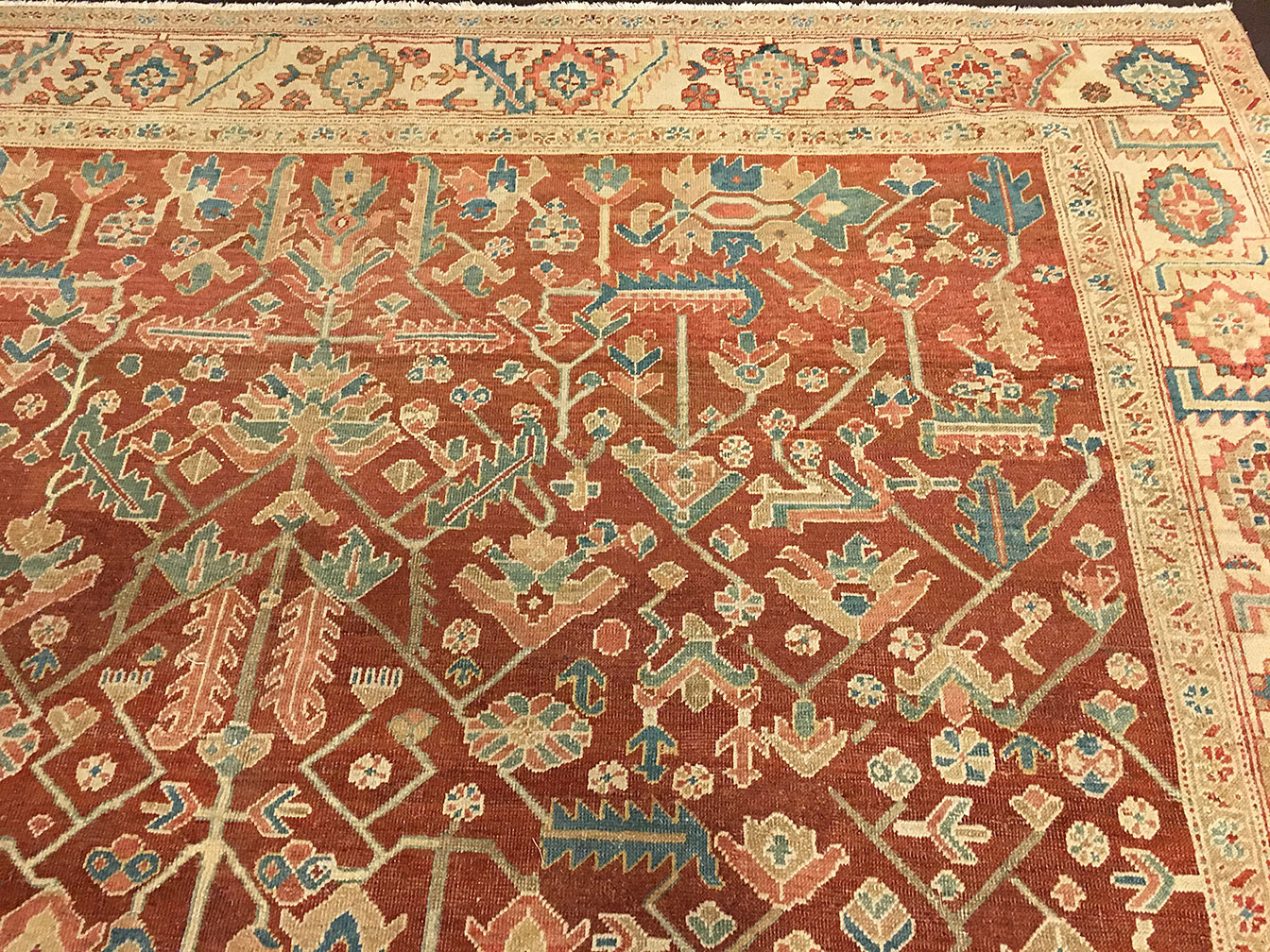 Antique bakshaish Carpet - # 52467