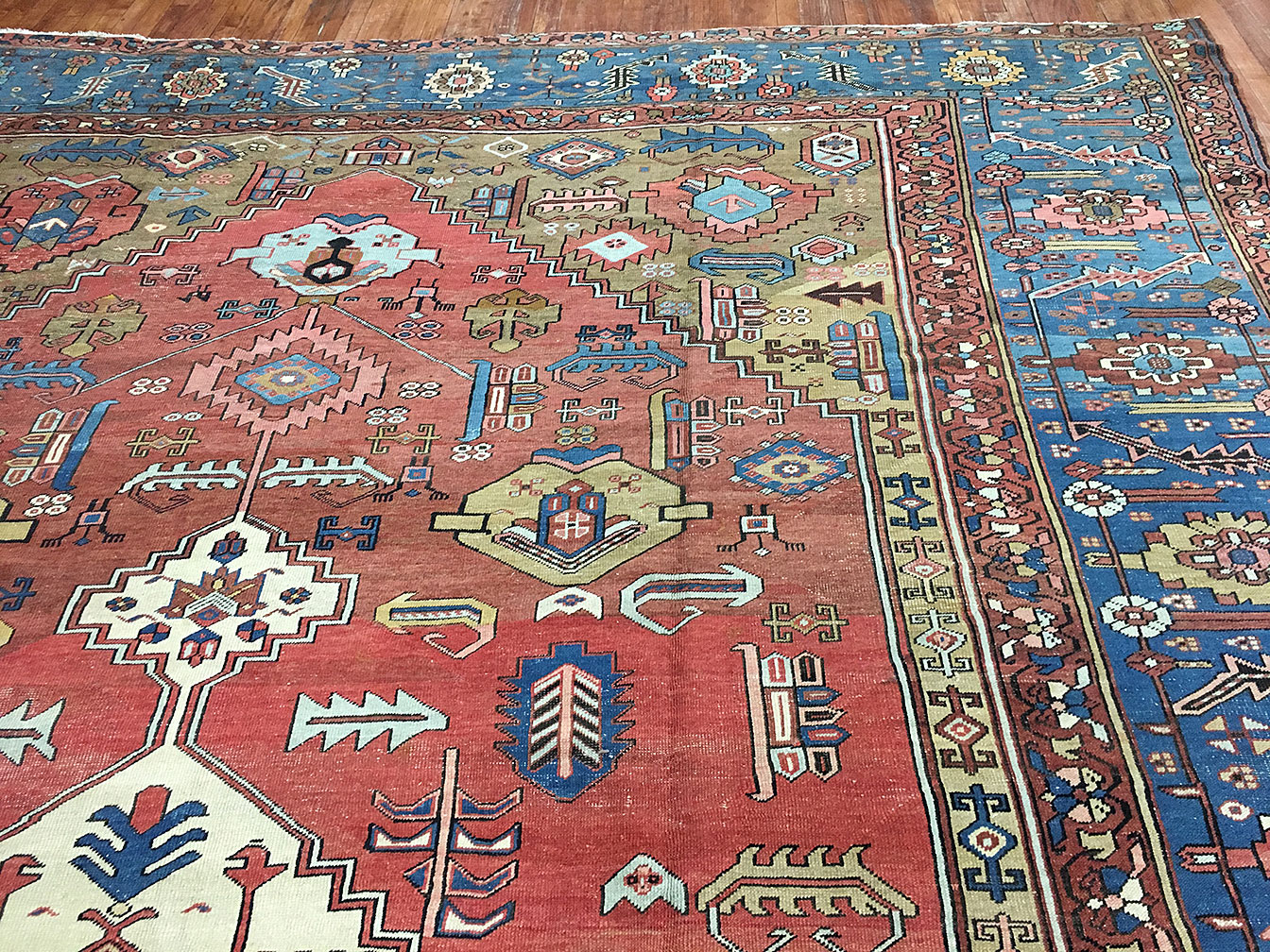 Antique bakshaish Carpet - # 52957