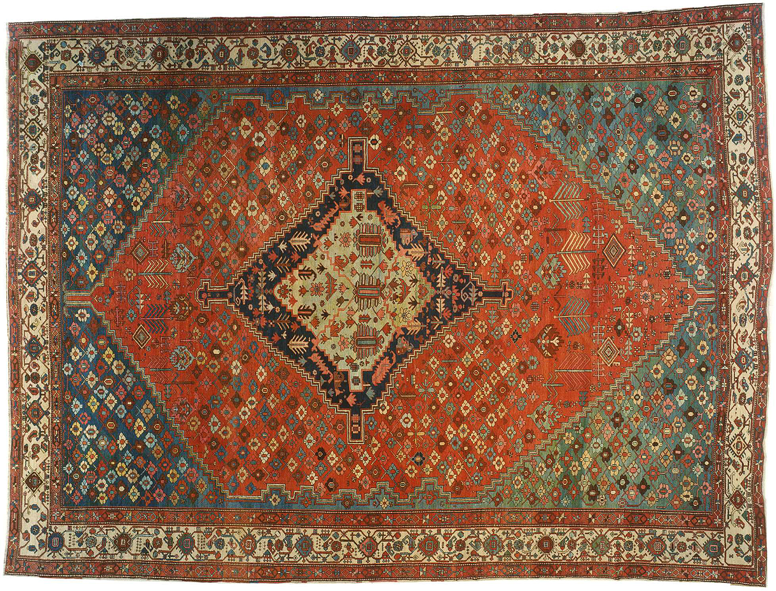 Antique bakshaish Carpet - # 54313