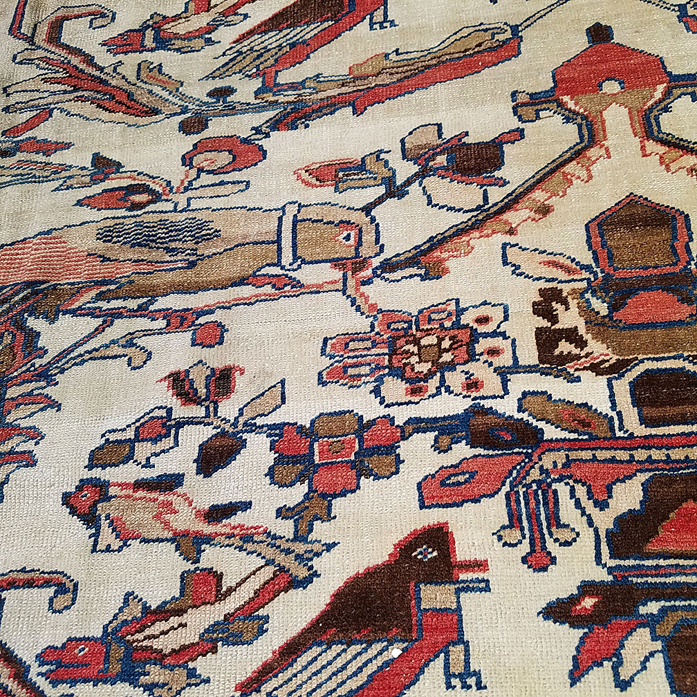 Antique bakshaish Carpet - # 54324