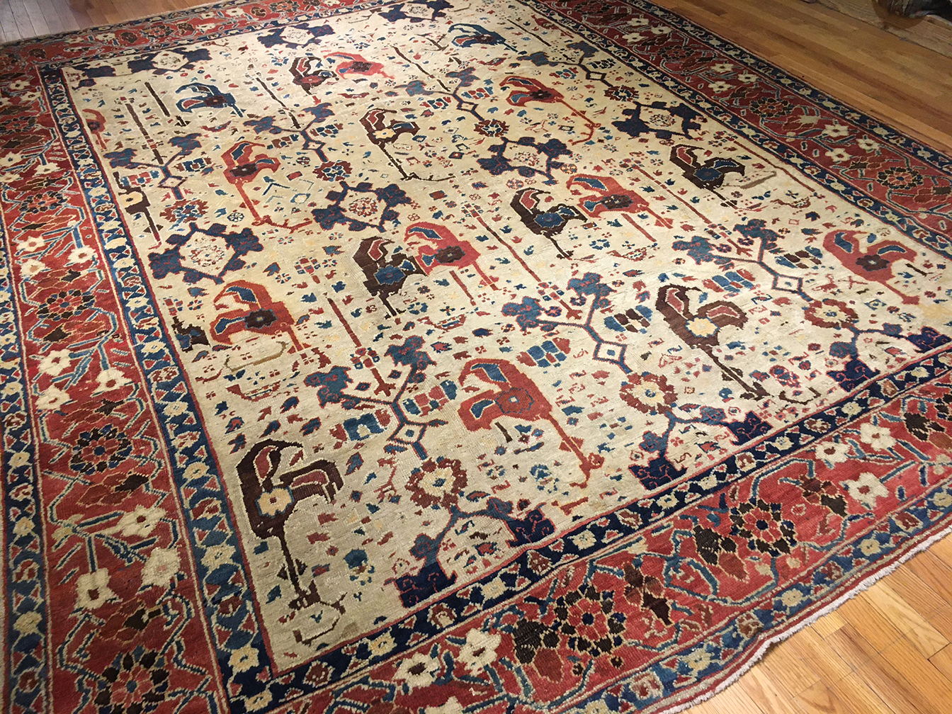 Antique bakshaish Carpet - # 55822