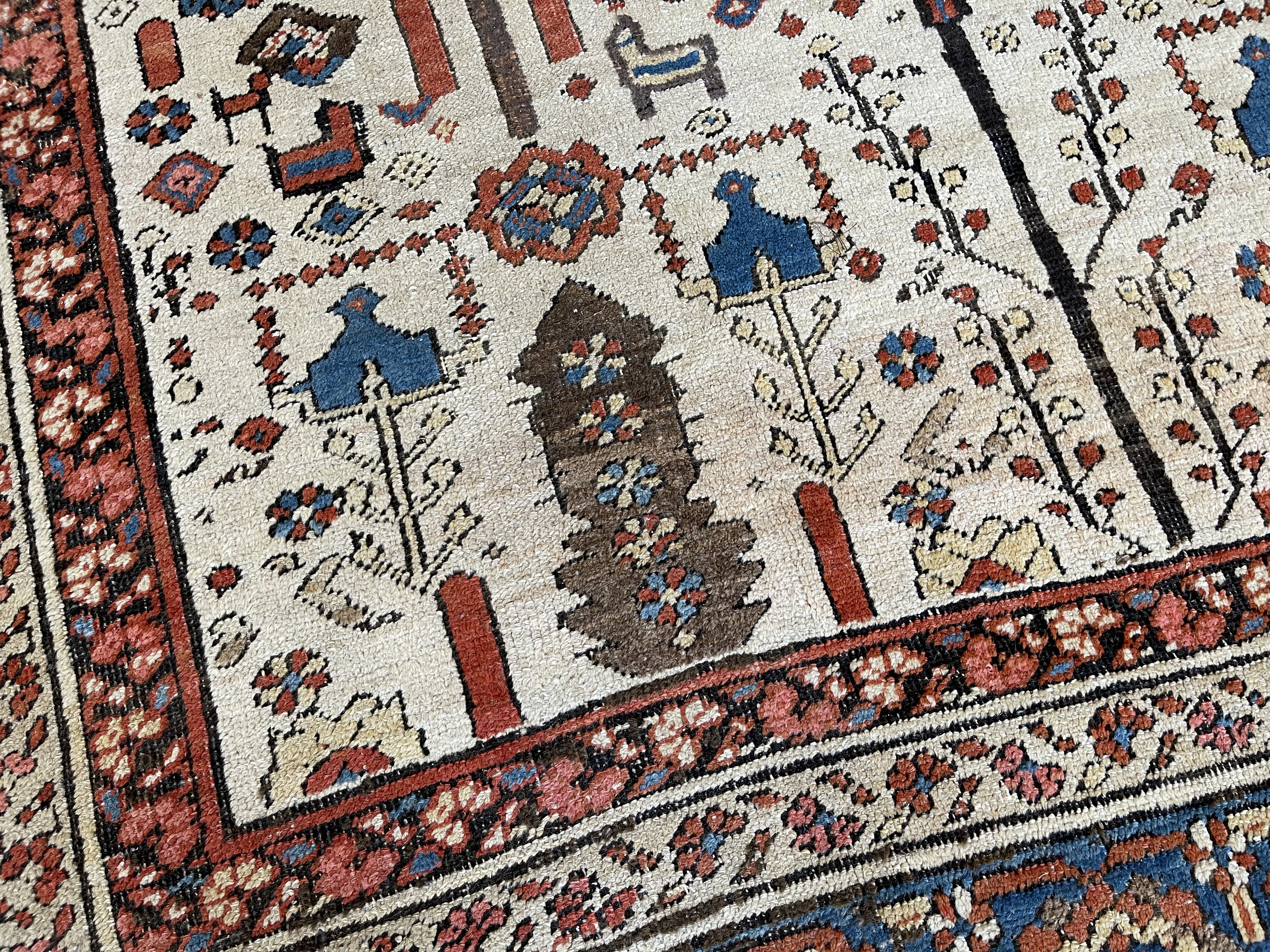 Antique bakshaish Carpet - # 57886