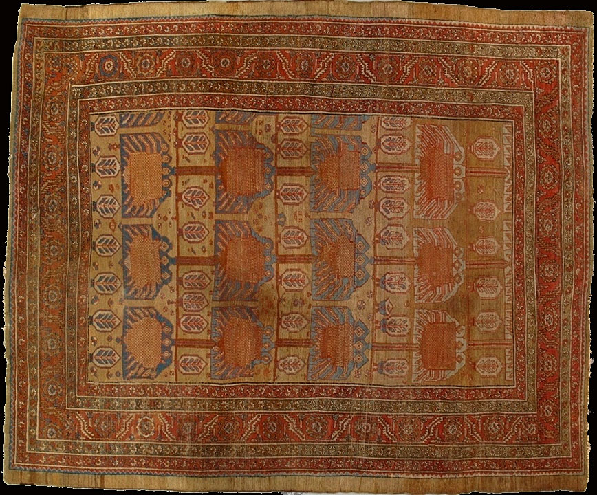 Antique bakshaish Carpet - # 9689