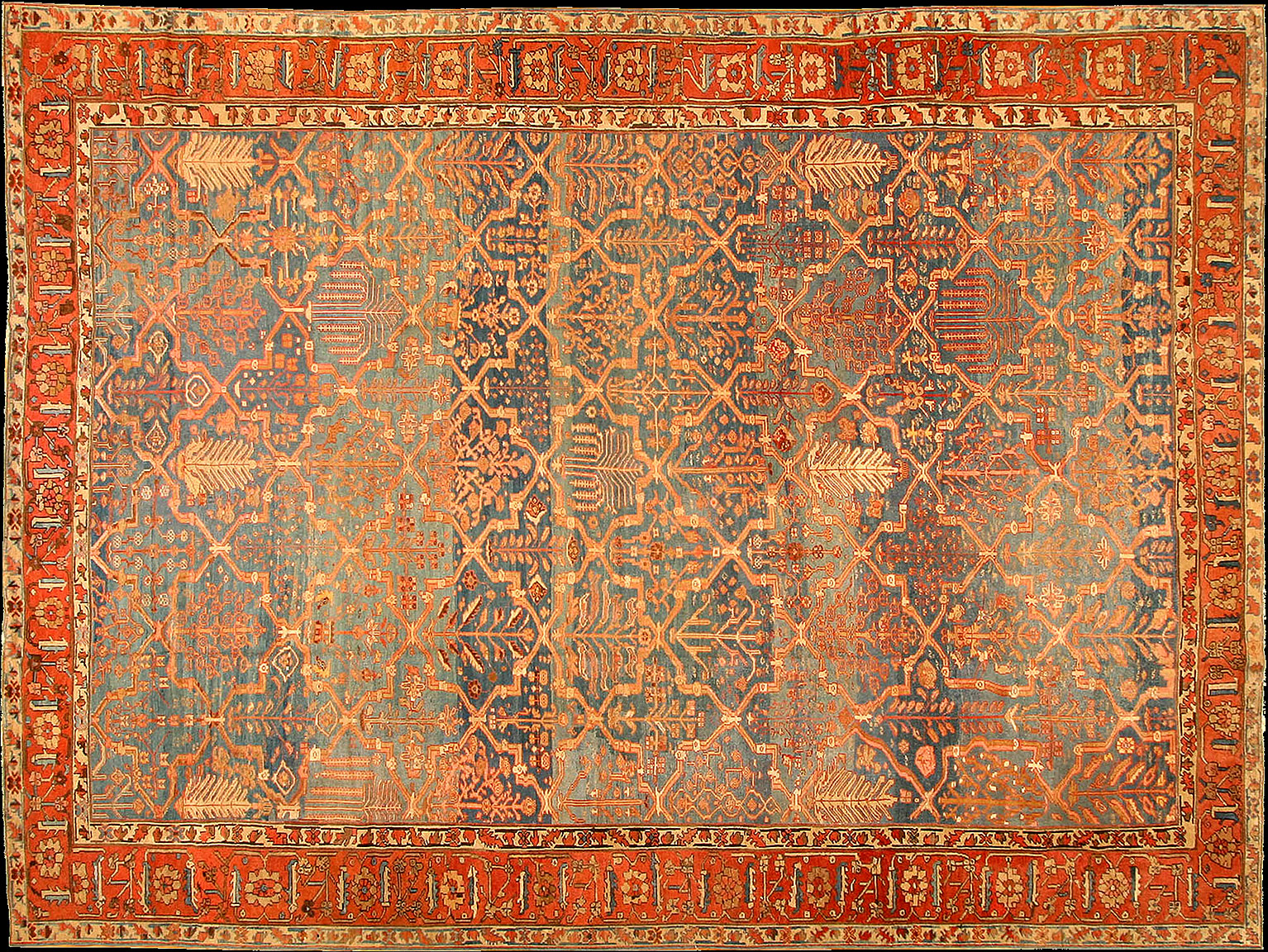 Antique bakshaish Carpet - # 9823