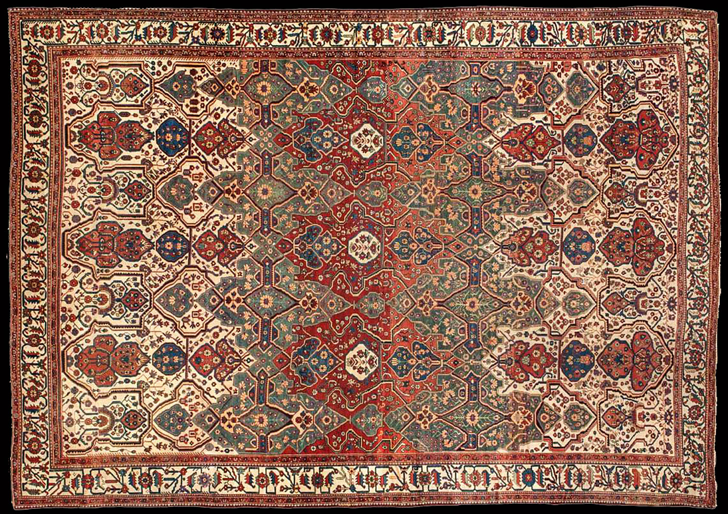 Antique baktiari Carpet - # 51811