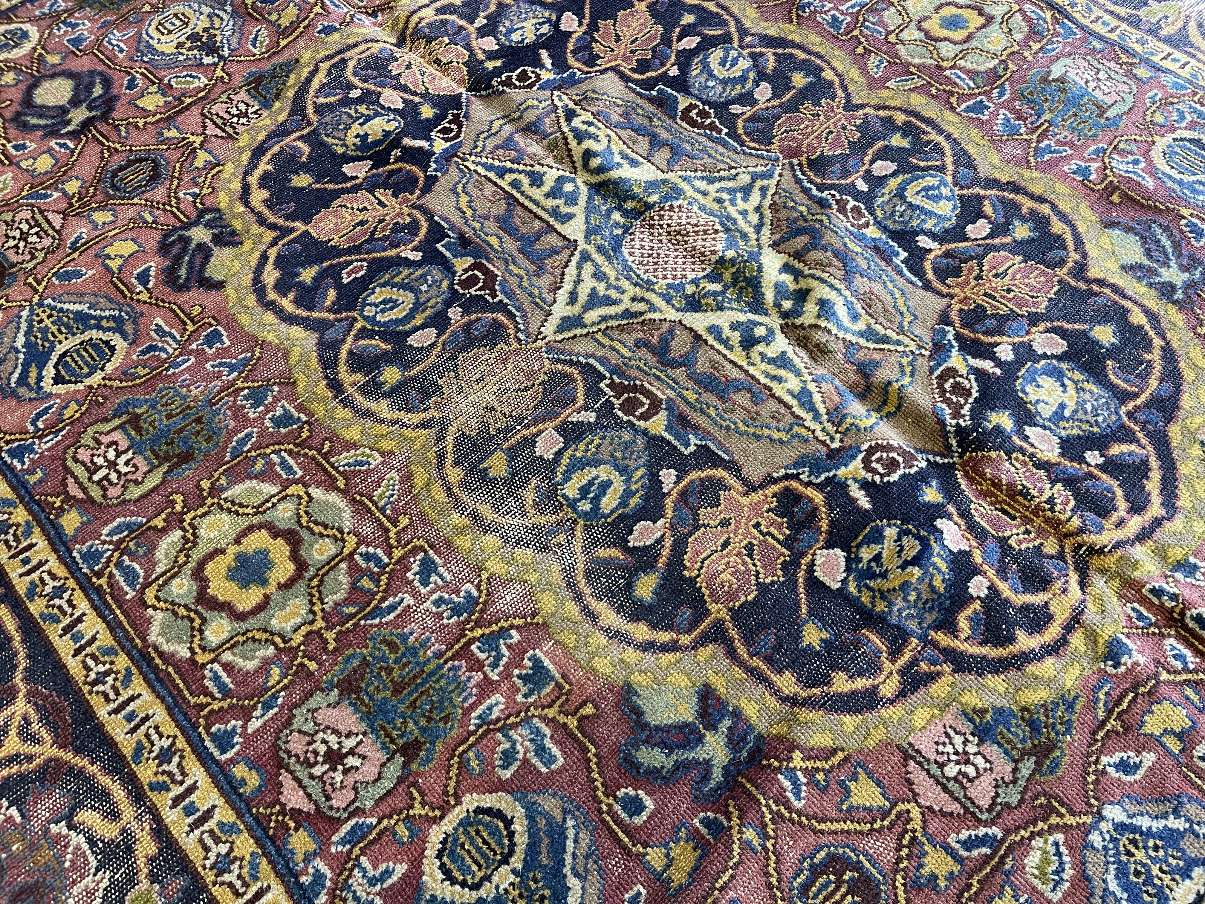 Antique bezalel Rug - # 78109